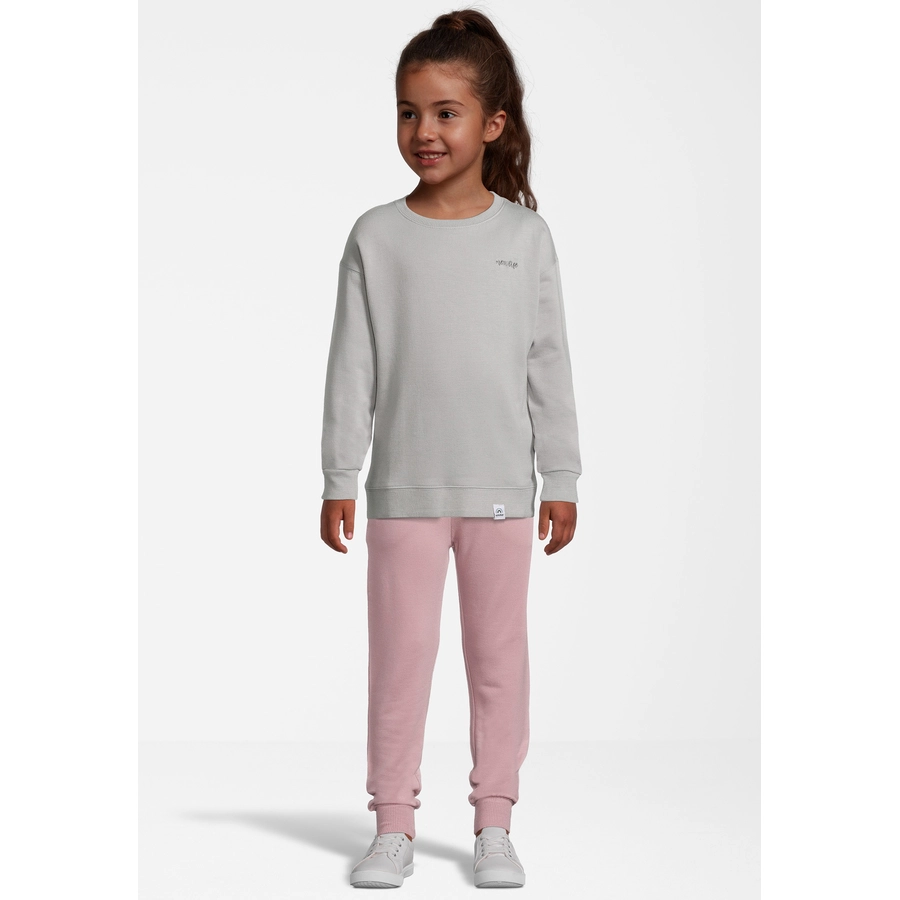 New Life Sweatshirt Crew Neck Pullover grau