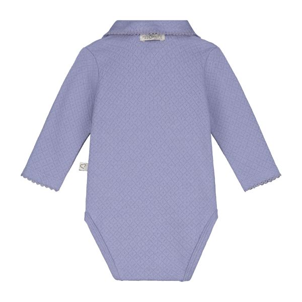 Mats & Merthe Charlotte Overslagromper Korte Mouw Off White 1 Mnd