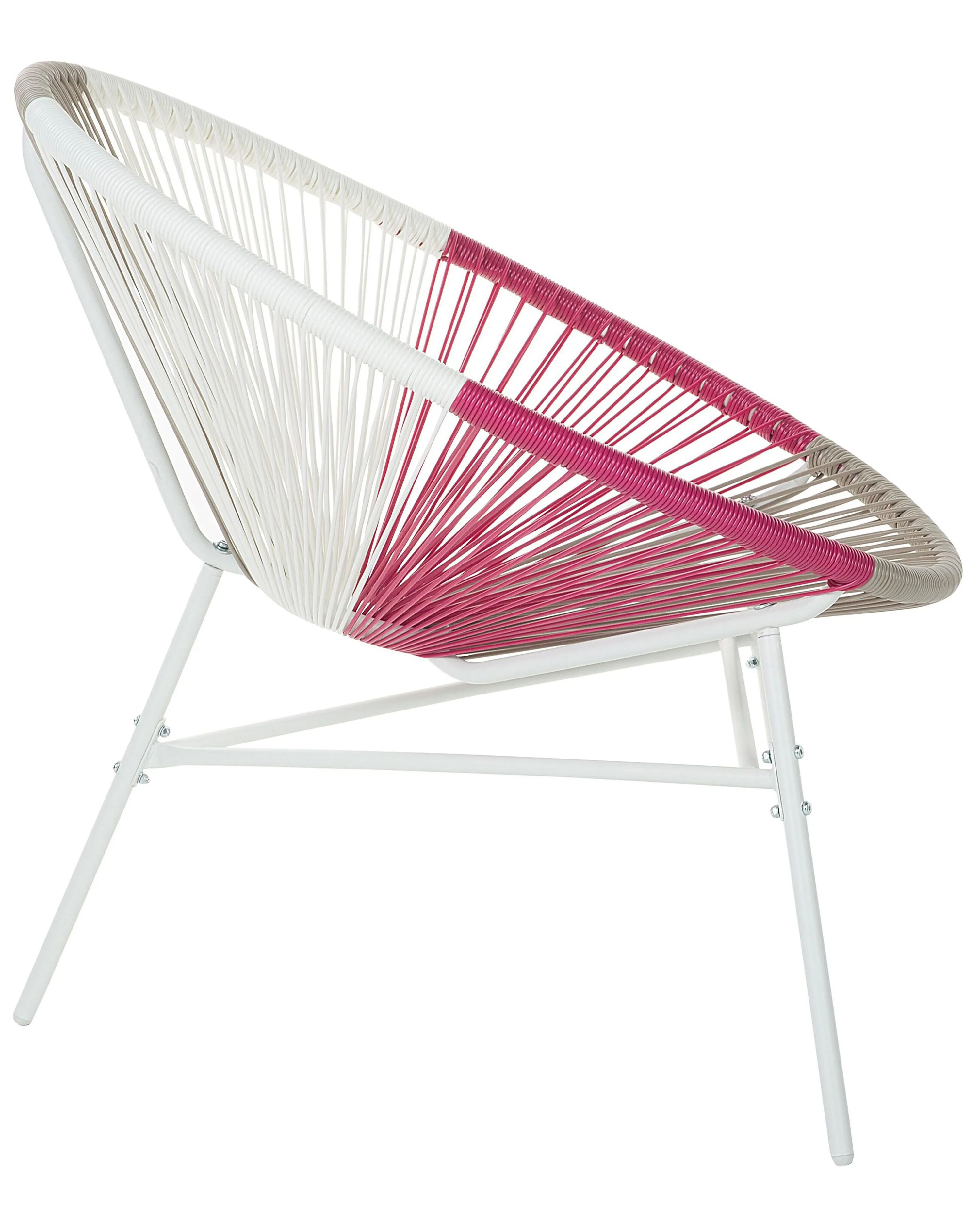 Tuinstoel ACAPULCO PE rotan Fuchsia