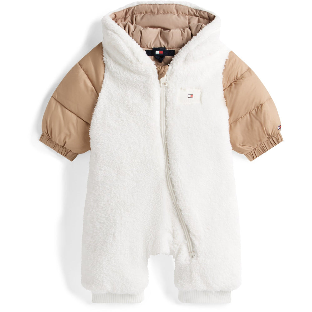 Køb Tommy Hilfiger Ivory Silk Bamse Combi Skisuit