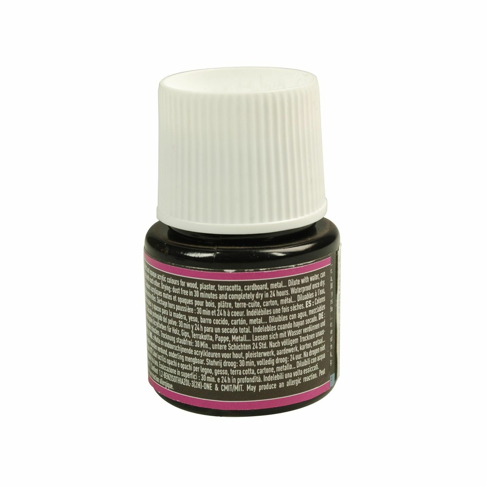 Peinture acrylique opaque mate - noir - 45 ml