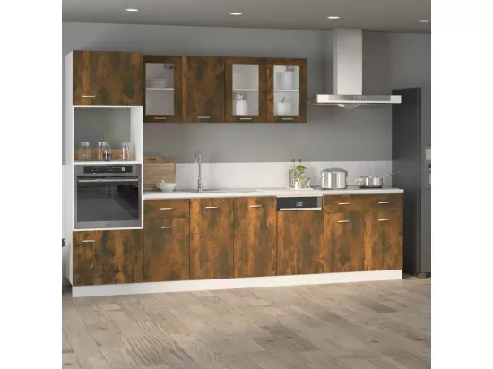 Armoire de plancher à tiroir Chêne fumé 80x46x81,5 cm