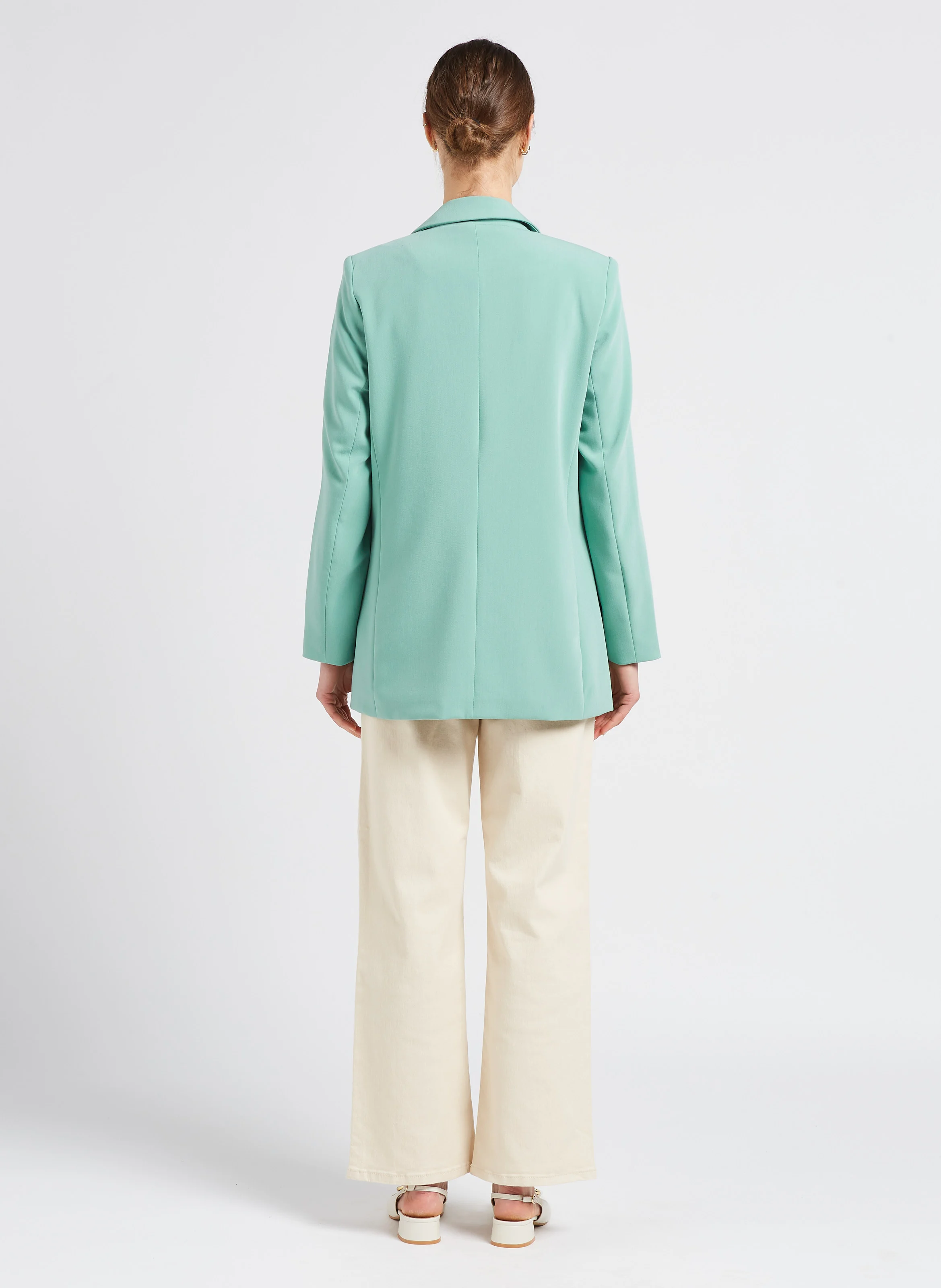 MARINA - Jean large en coton| Beige