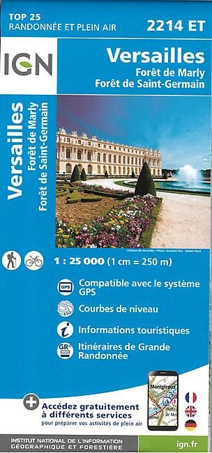IGN - TOP 25 2214ET VERSAILLES 1 25 000