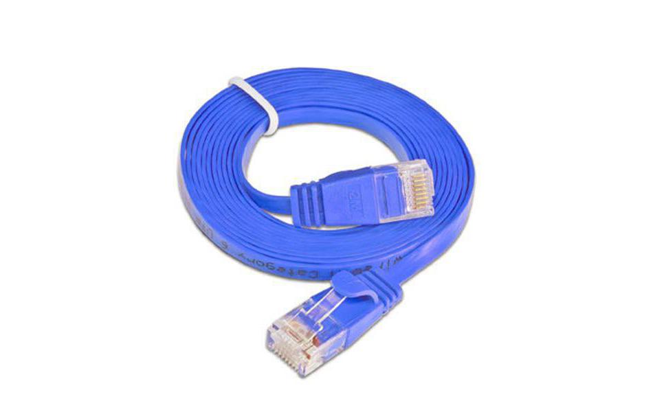 Slimpatchkabel RJ-45 - RJ-45, Cat 6, UTP, 0.25 m, BlauUnscreened/Unshielded Twisted-Pair-Kabel (UTP) mit Klinkenschutz