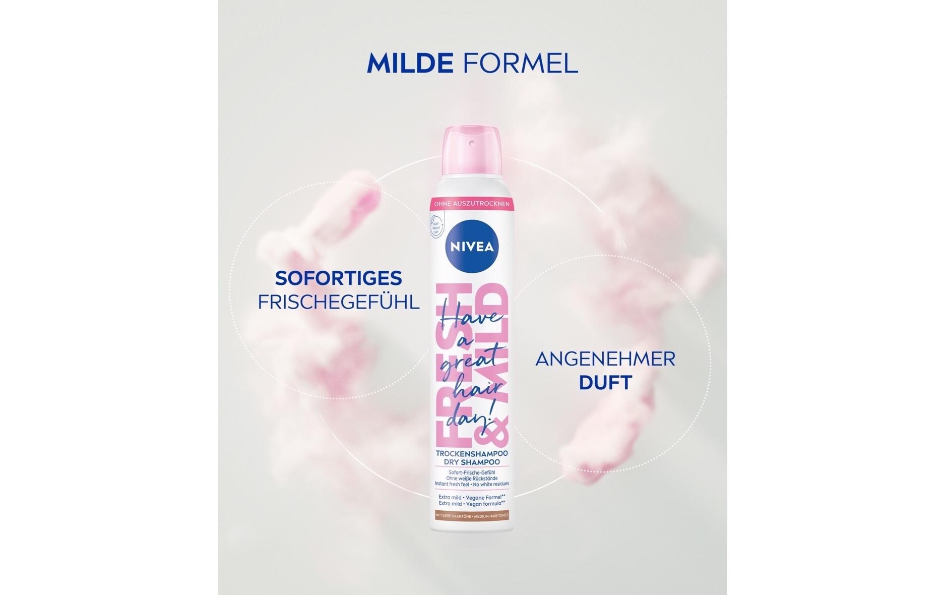 Trockenshampoo   brünette und mittlere Haartöne 200 mlSofortige Frische