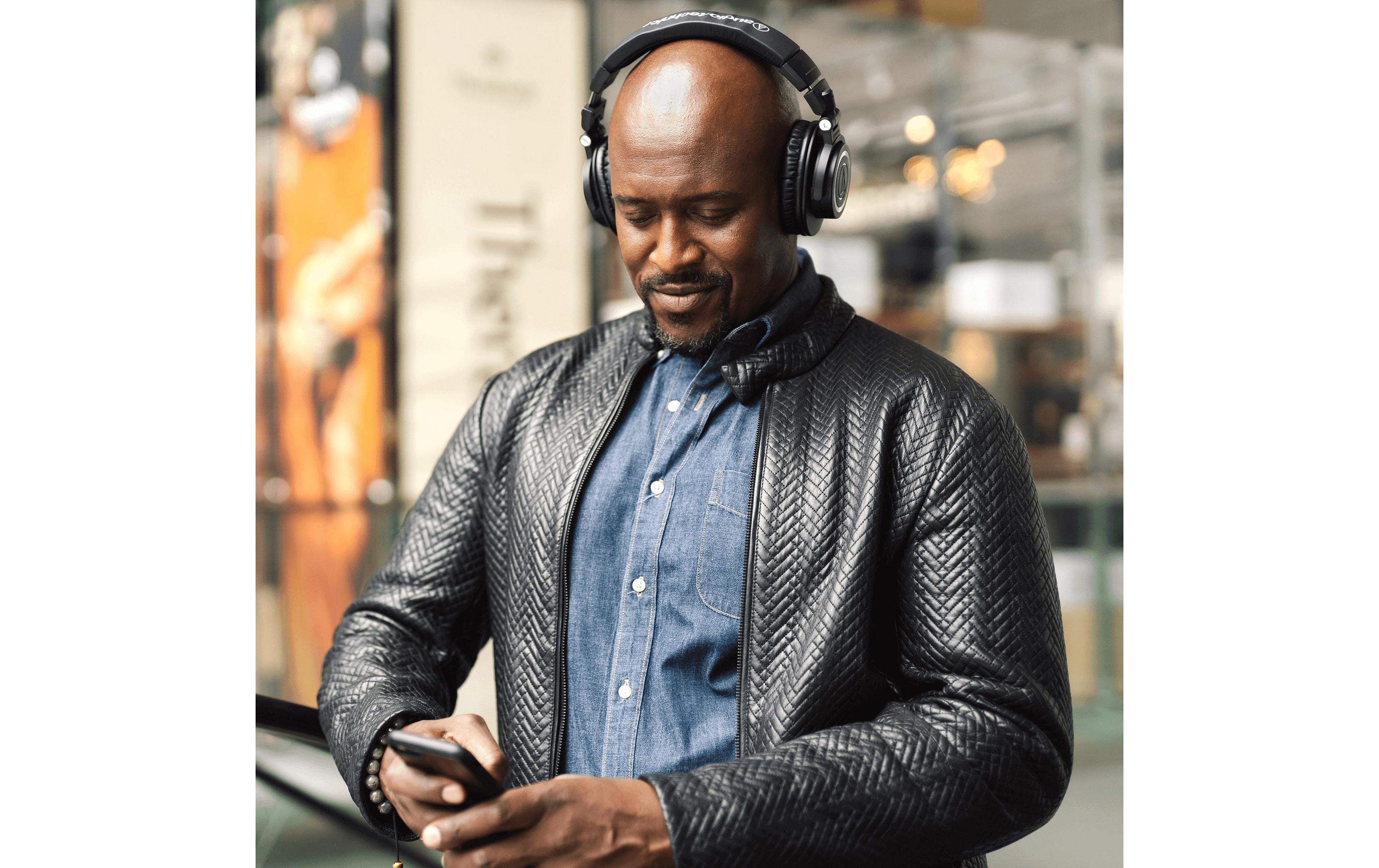 Over-Ear-Kopfhörer ATH-M50xBT2 Schwarz<br>Bluetooth Kopfhörer mit Hi-Fi-Audioqualität
