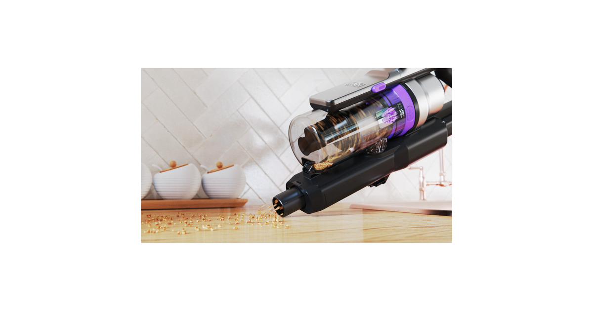 BLACK+DECKER18V 2.5Ah 4IN1 Steelstofzuiger  (Zwart/paars)
