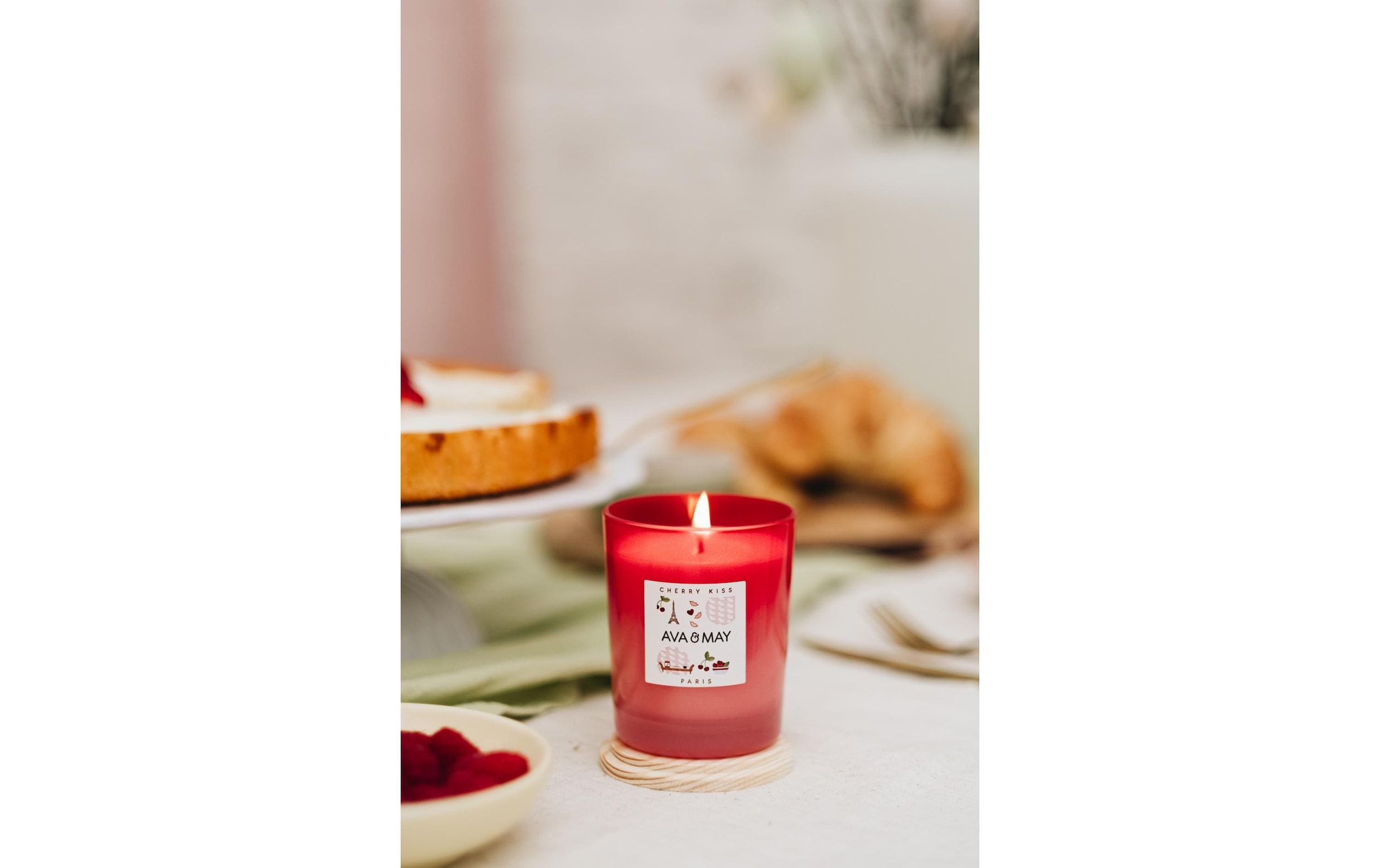 AVA & MAY Duftkerze »Cherry Kiss 180 g«