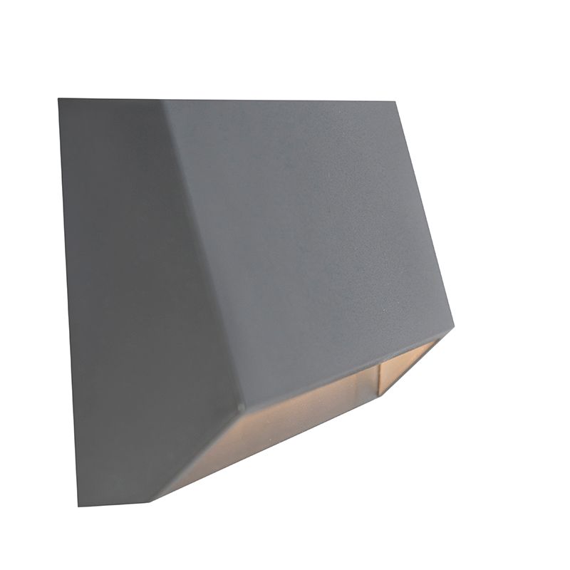 Moderne buitenwandlamp donkergrijs incl. LED IP65 - Sandstone 2