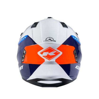 Casque trial Kenny MILES - GRAPHIC 2025 - Blanc / Bleu