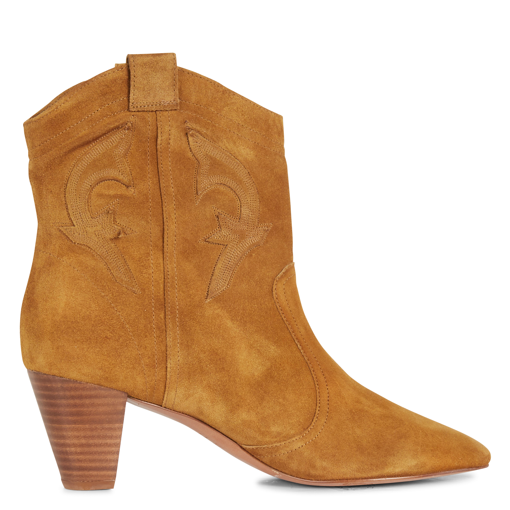 CASEY - Bottines en cuir de vachette| Marron