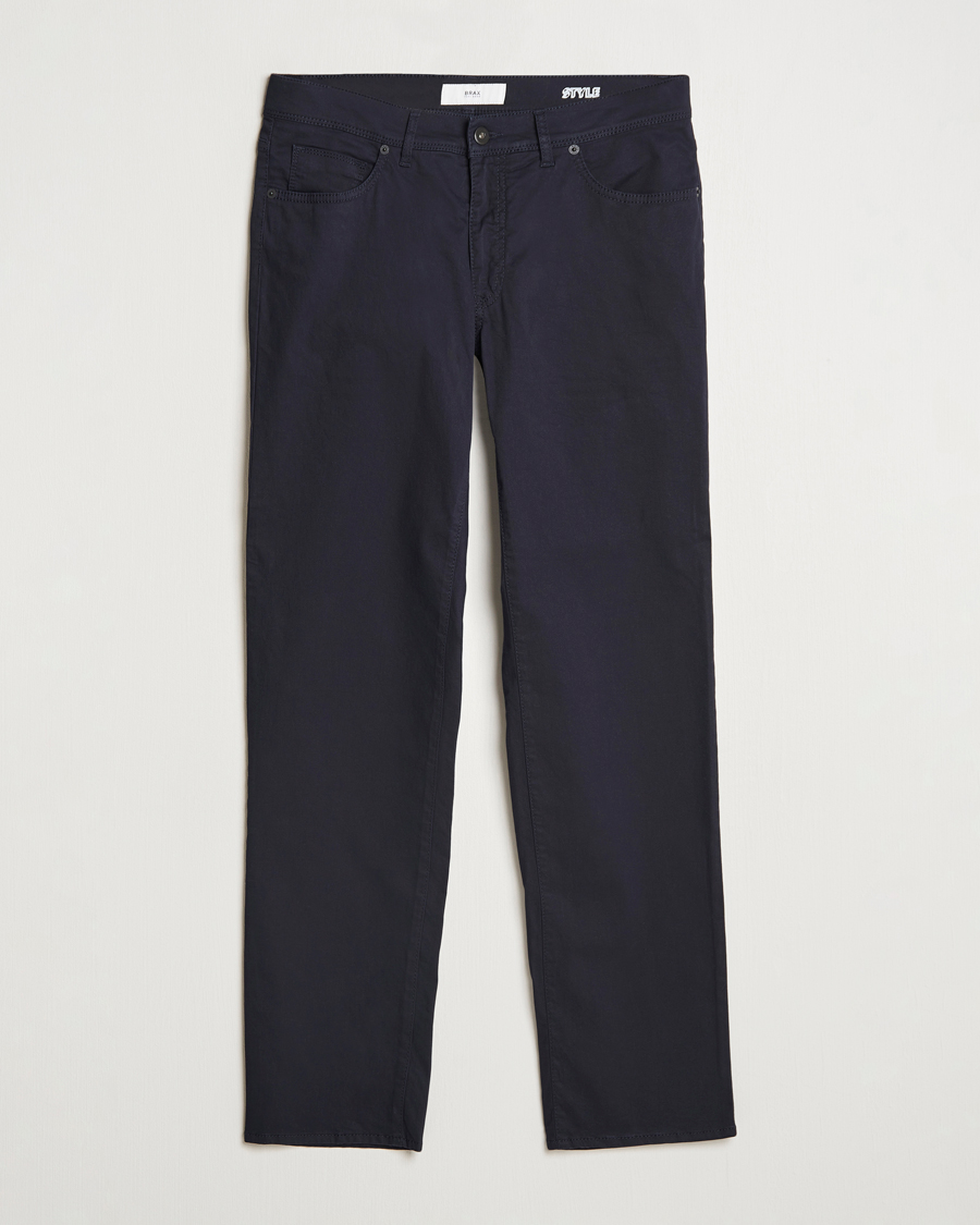 Brax Cadiz Cotton Satin 5-Pocket Pants Perma Blue