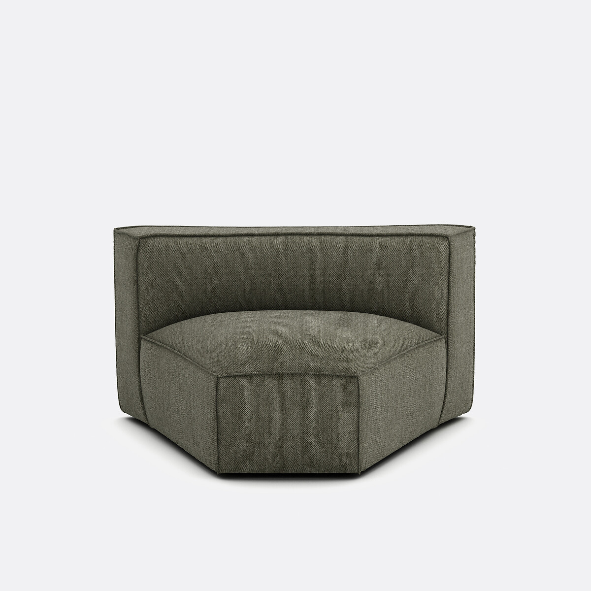 LA REDOUTE INTERIEURS<br>Canto aberto modular, tecido texturizado, Seven
