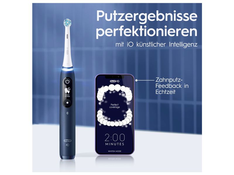 Oral-B Rotationszahnbürste iO Series 7N Sapphire Blue Elektrische Zahnbürste