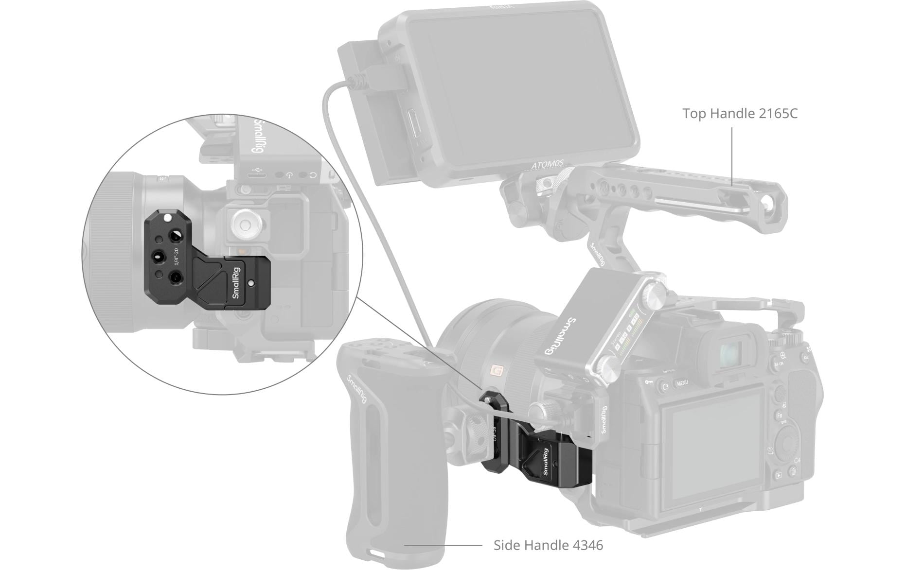 Adapter Side Handle ExtensionAdapter zur Verlängerung des Seitengriffs mit NATO-Klemme