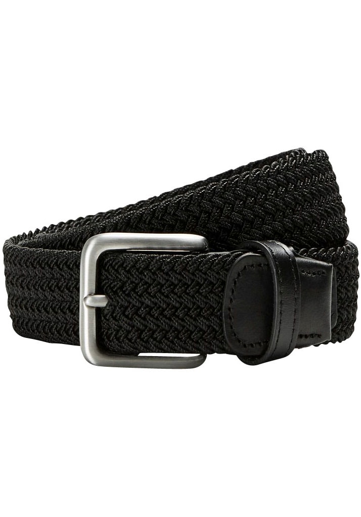 Jack & Jones Stretchgürtel »JACSPRING WOVEN BELT NOOS«, mit silberfarbener Schliesse