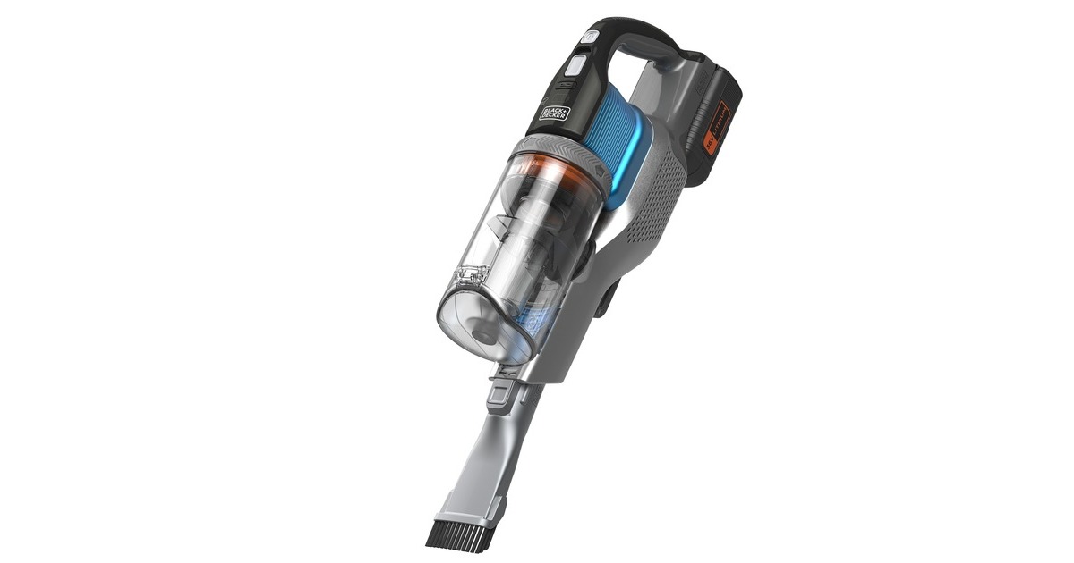 BLACK+DECKER36V 4-in-1 Steelstofzuiger  (Lichtblauw/grijs)