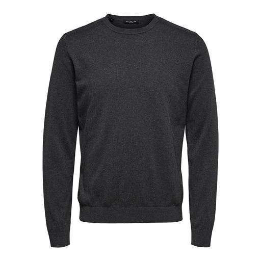 Selected Homme Berg Striktrøje, Antracit, L