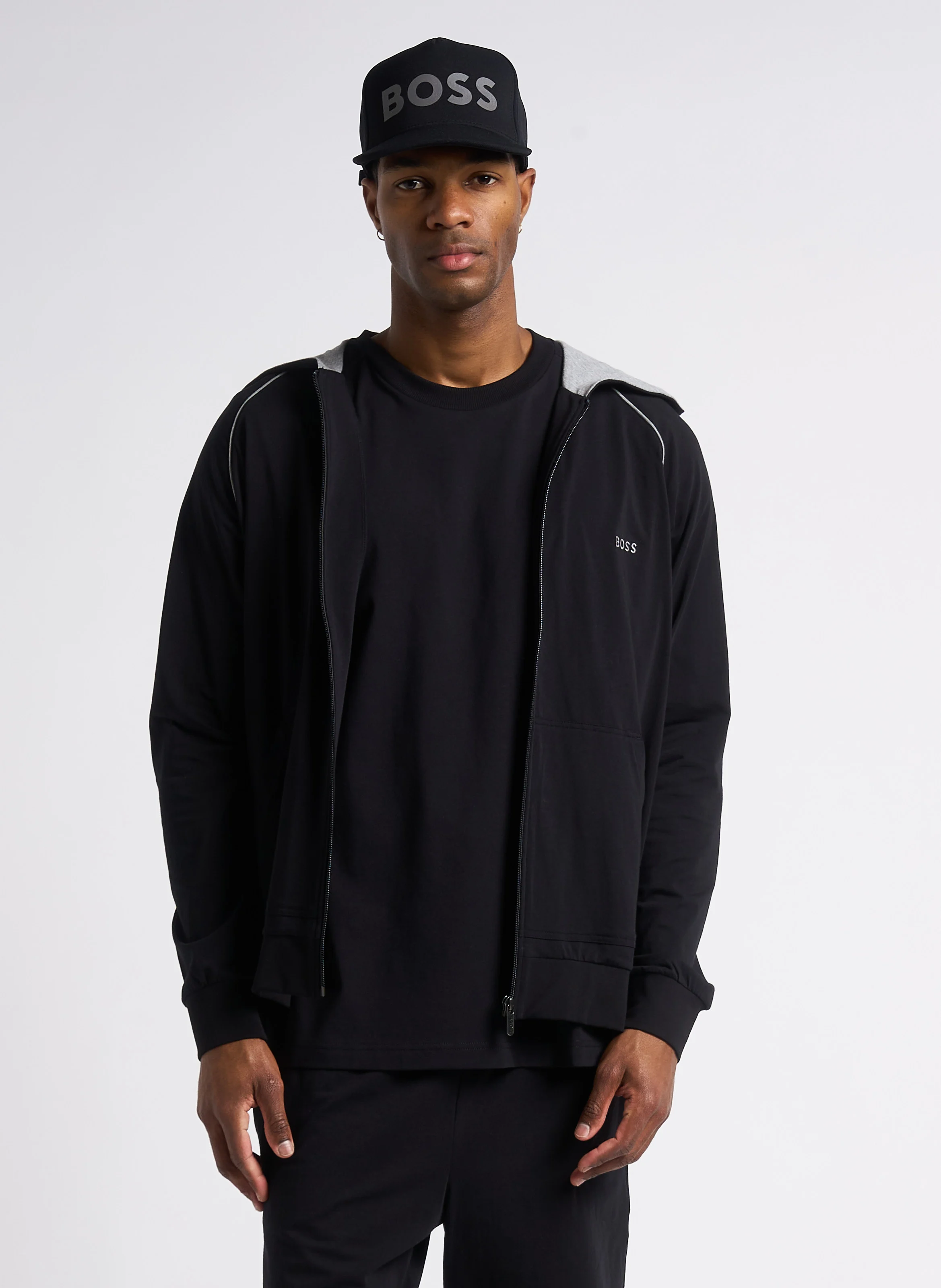 Sweat à capuche zippé | Noir