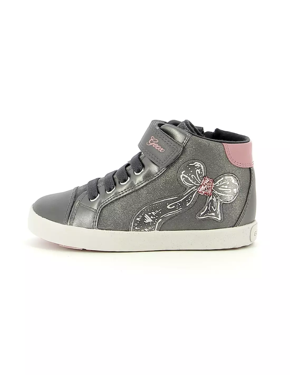 GEOX KILWI - Baskets DkGreyDkPink