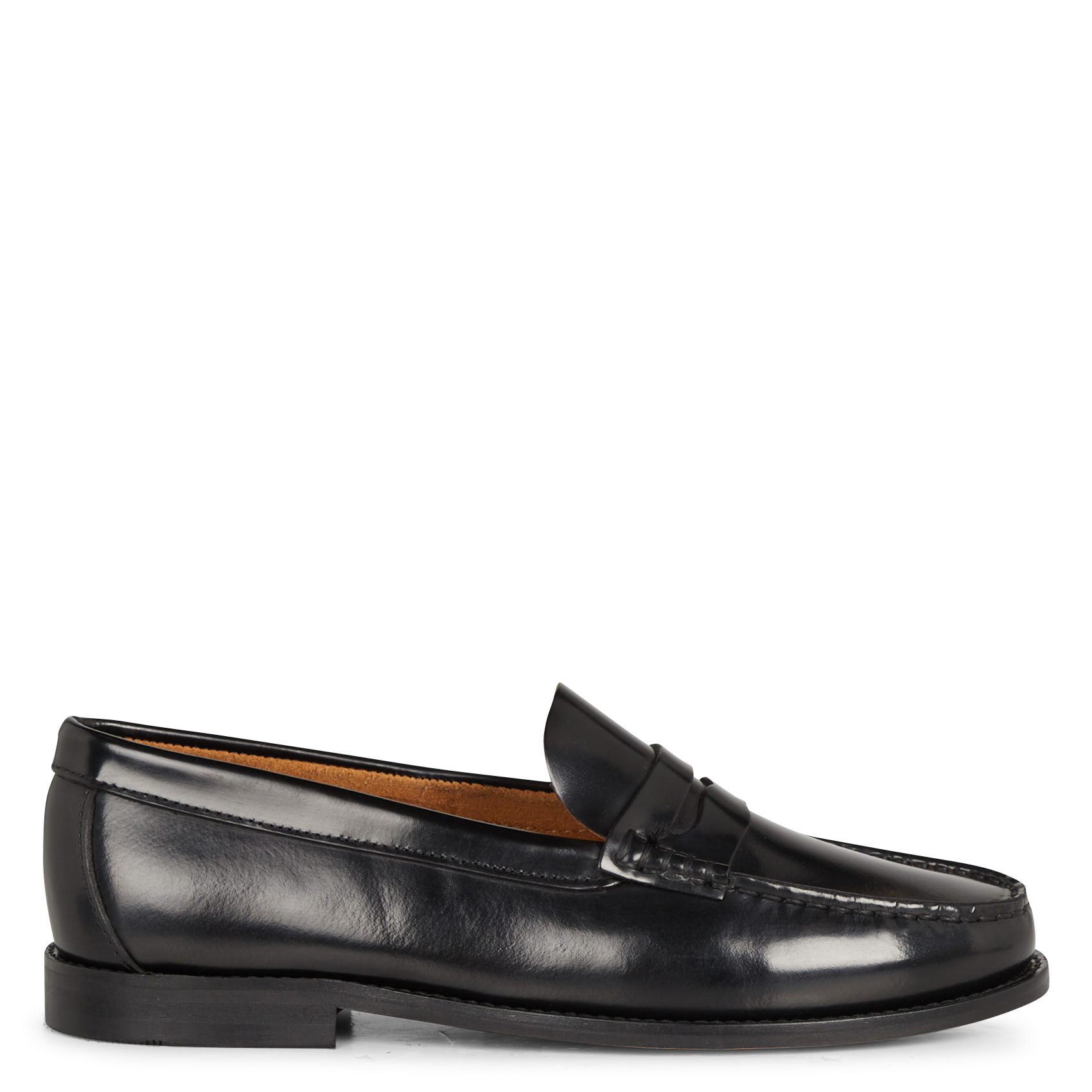 ODELYA - Mocassins en cuir glacé| Noir