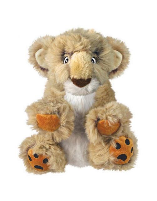 Kong Comfort Kiddos Lion - Hondenspeelgoed - Bruin Large