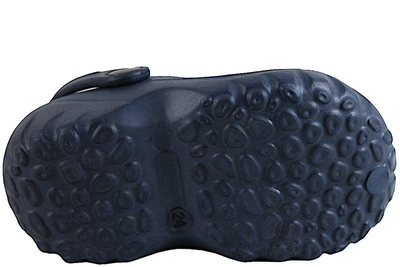 PONNY CLOGS I BLÅ EVA MED HAJ