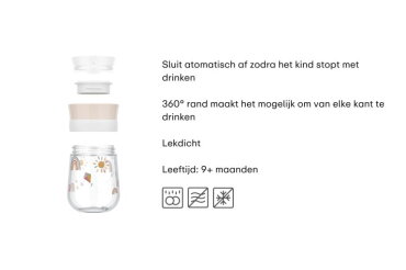 360° drinkbeker Mepal Mio 300 ml - Sunshine & Rainbow