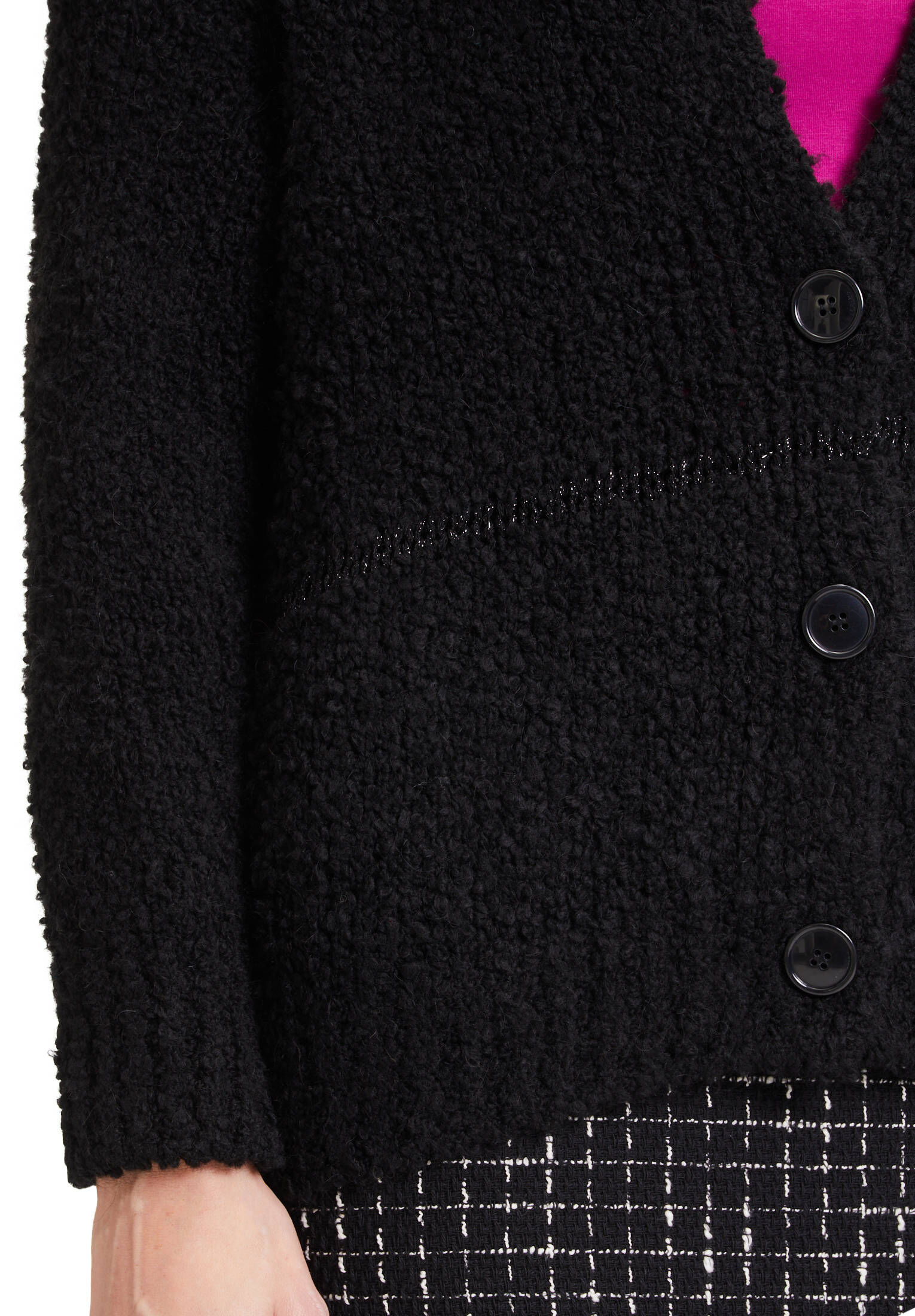 Cartoon| Damen Casual-Strickjacke mit Effektgarn