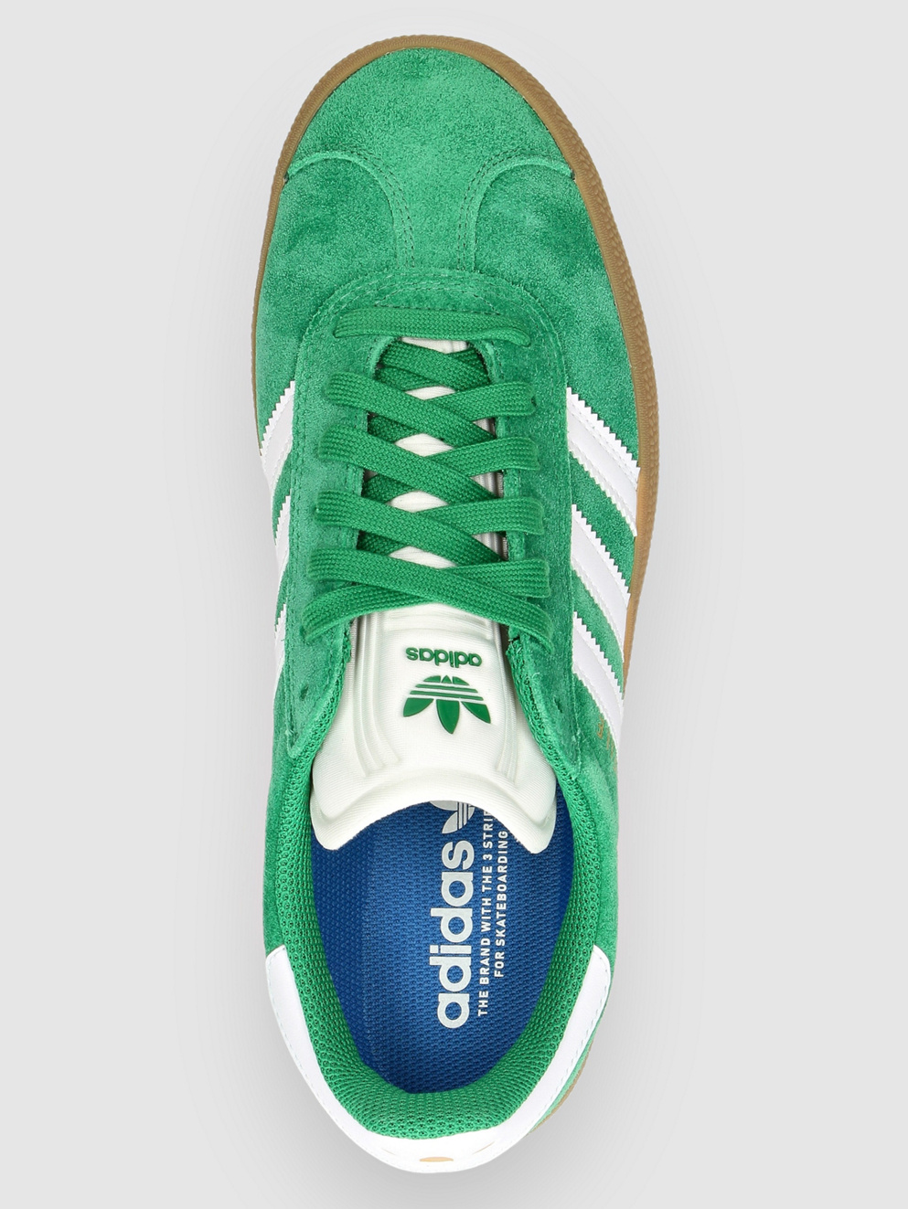 adidas Skateboarding Gazelle ADV Skate Shoes green/ftwwht(goldmt
