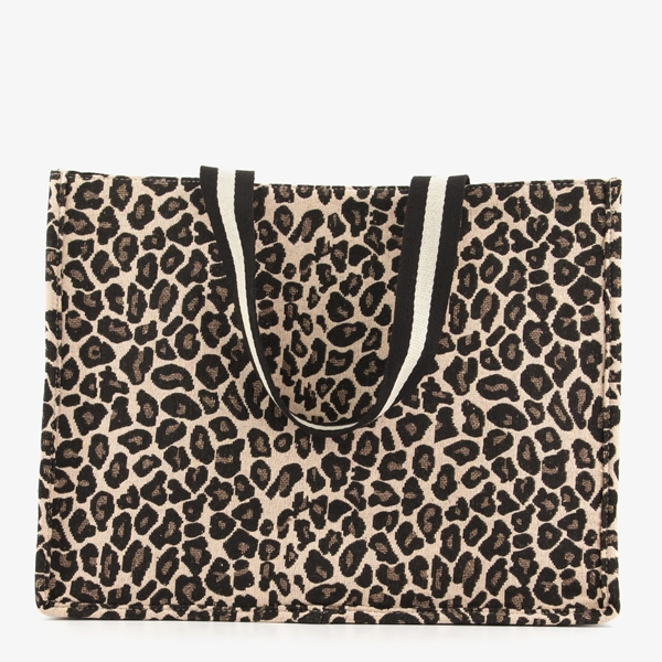 Shopper met luipaardprint