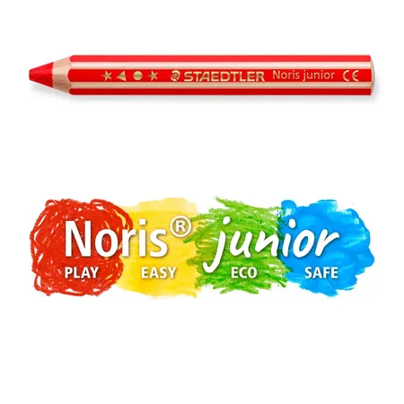STAEDTLER® Noris® junior 140, 3 in 1 Kindermalstift, neongrün