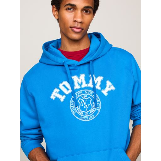 Tommy Jeans TJM Washed Hættetrøje, Coastal Cobalt, L