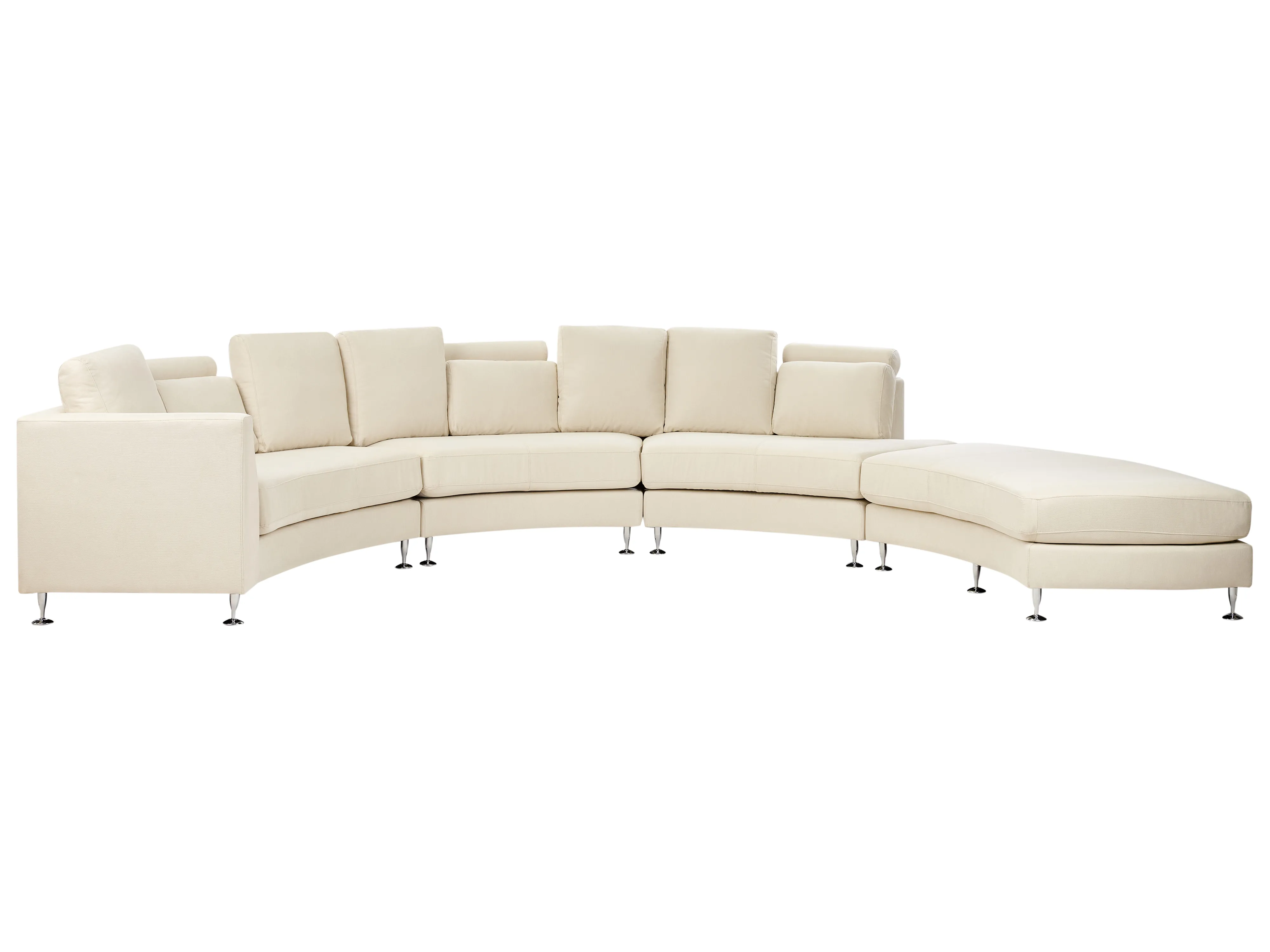 Halfronde bank 7-zits ROTUNDE Stof Beige