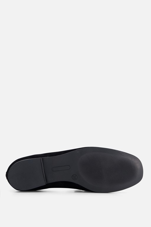 Linea Zeta Instappers zwart Suede