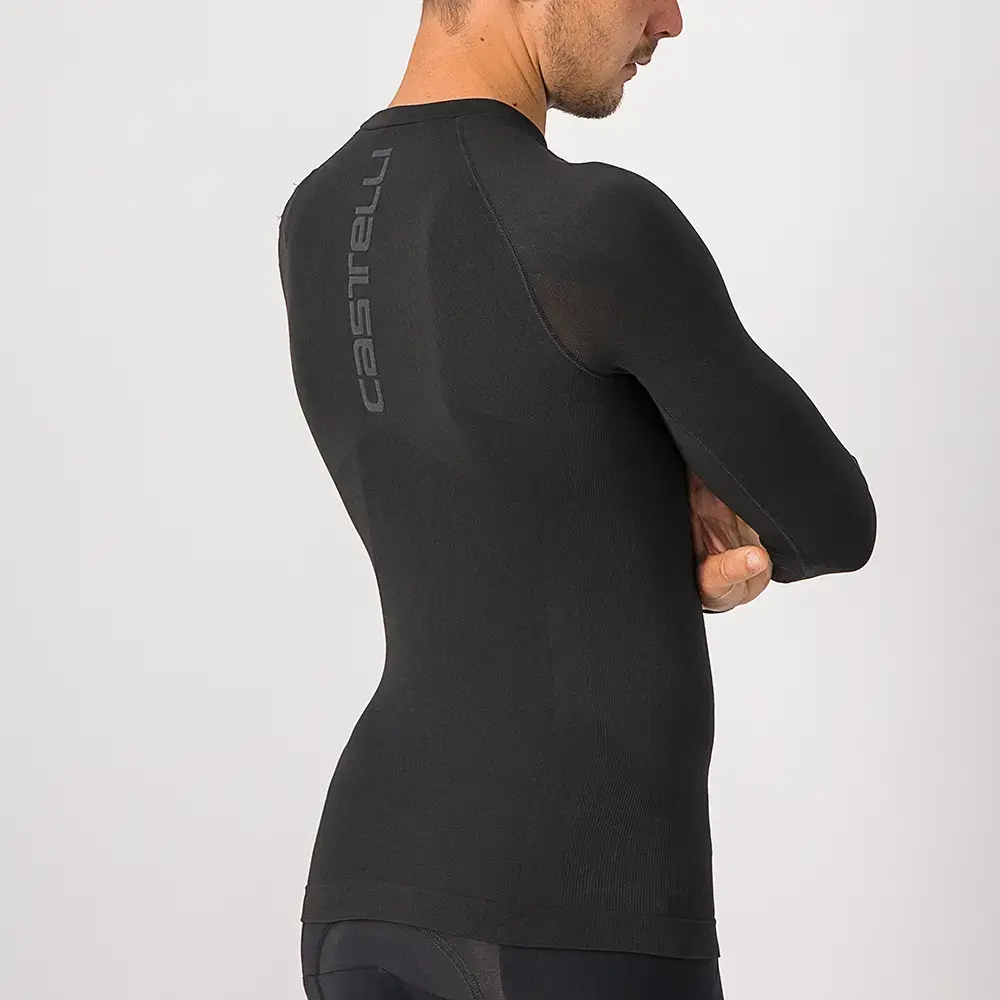 Castelli Core Seamless Thermoshirt Lange Mouwen Zwart Heren