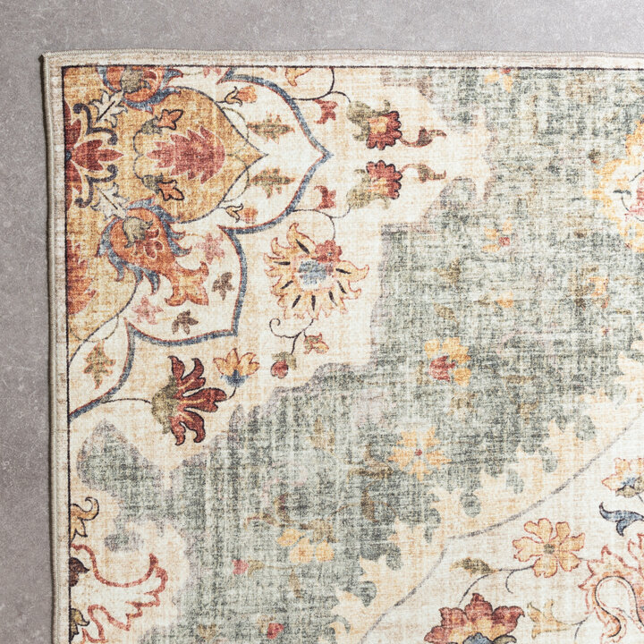 Vintage buitenkleed - Santo Mandala Olijfgroen