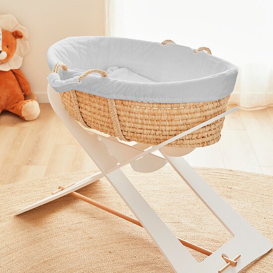 Babou & Kendi Couffin en Veloudoux   Gris Clair        de               Noukies