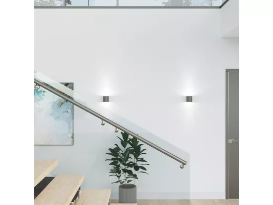 Sollux ORBIS 1 Applique Murale Lumineuse Vers le Bas Anthracite