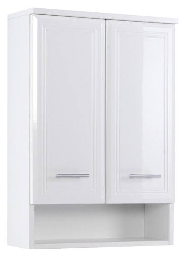 welltime Hängeschrank »Neapel« Breite 50 cm, mit Hochglanzfronten und eleganter Fräsung