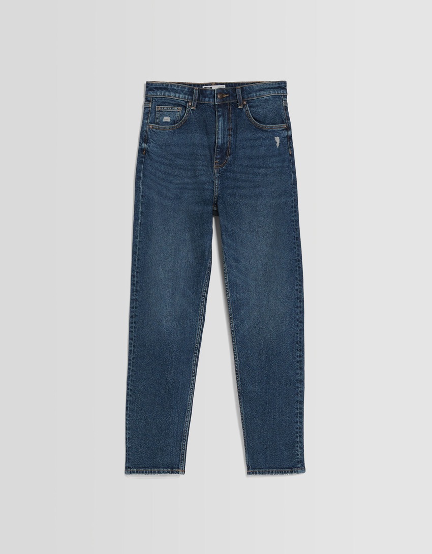 calças jeans confortáveis de mãe