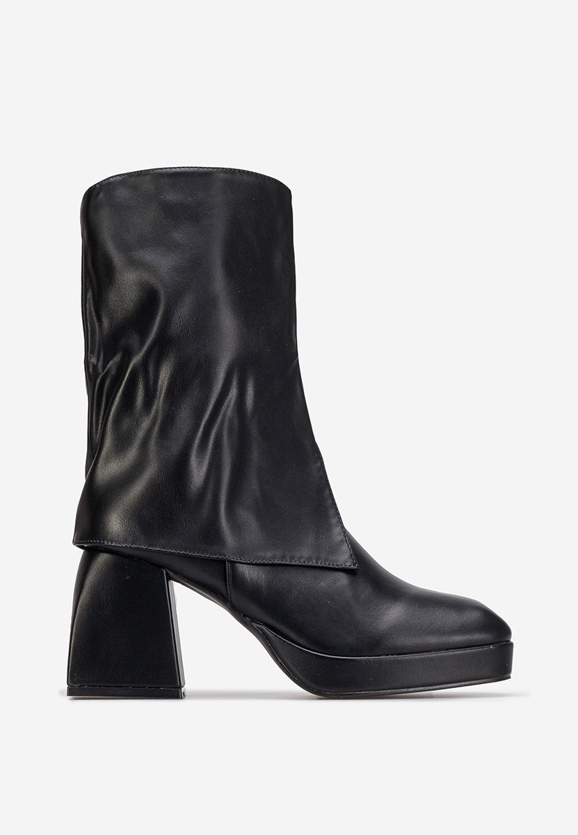 Bottes à talon noires Zalamea