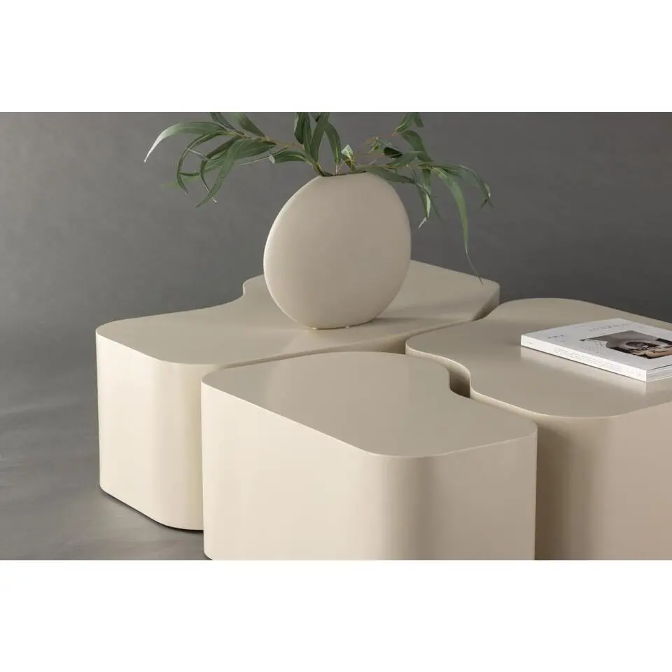Svea - Flora organische salontafels - set van 3 - beige