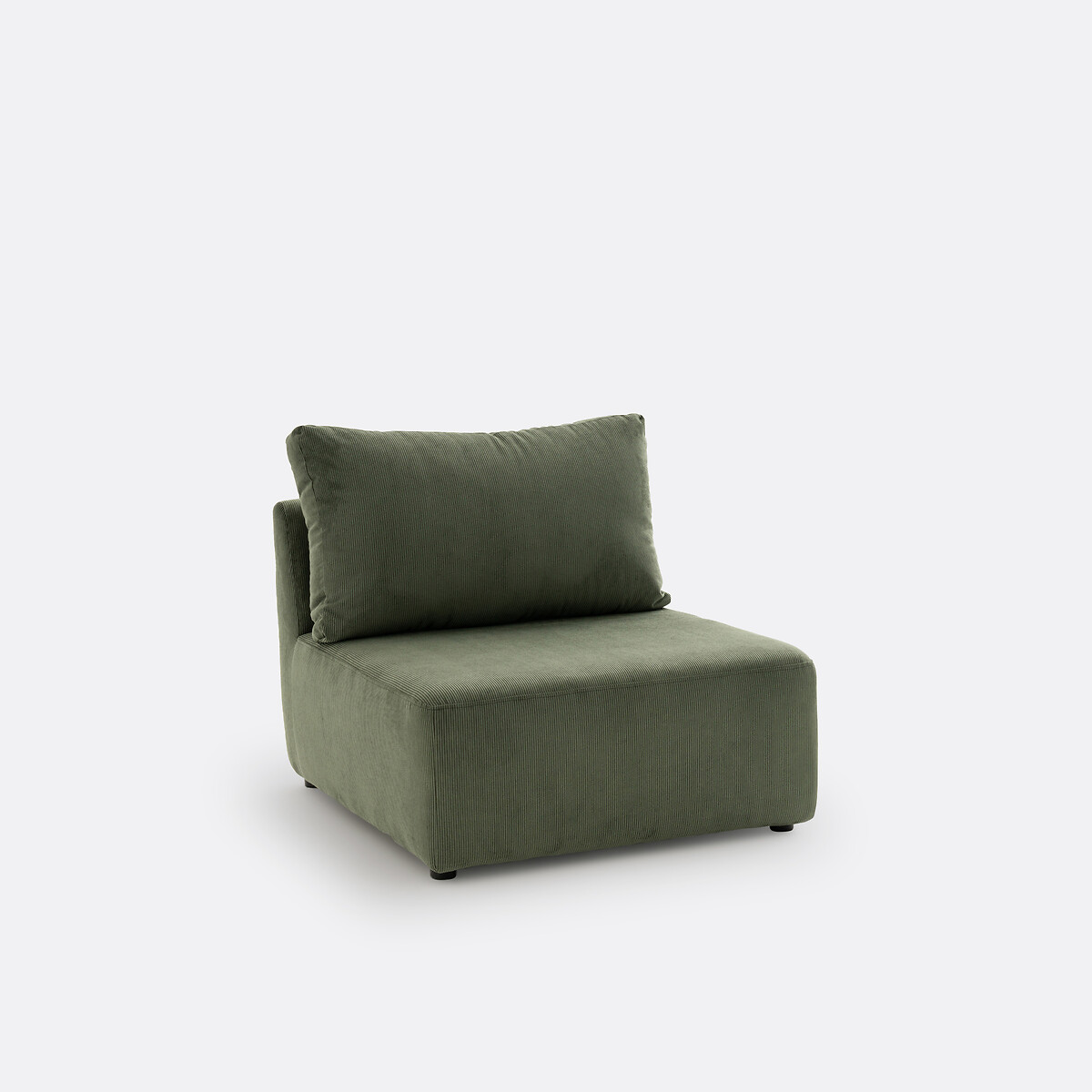 LA REDOUTE INTERIEURS<br>Sofá modular canelado de veludo, Monica