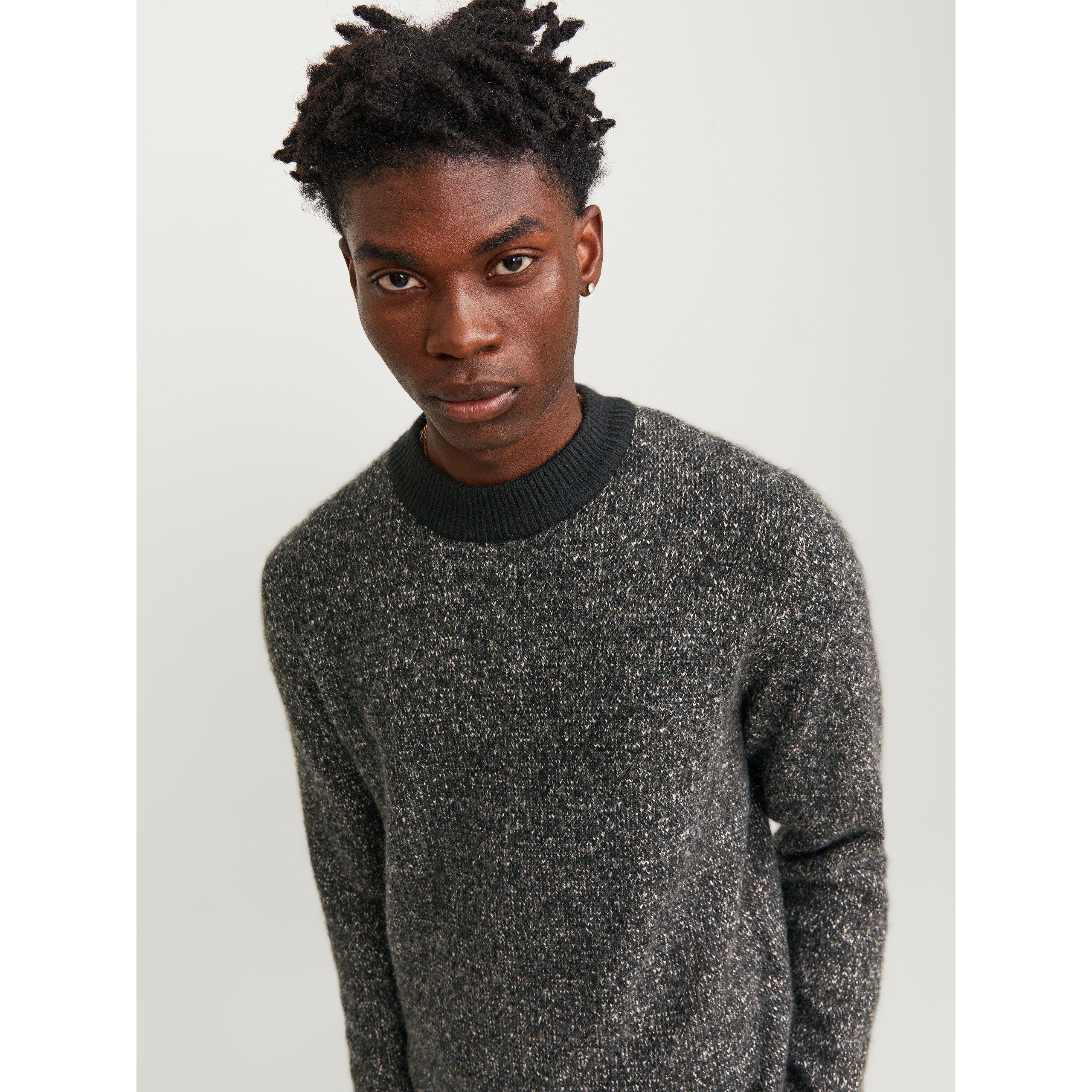 Jack and Jones Space Crew Neck Knitted Jumper Mens