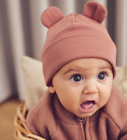 M?Slå Beanie - Rib - Cozy Me Bear - 2 lags - Daydream
