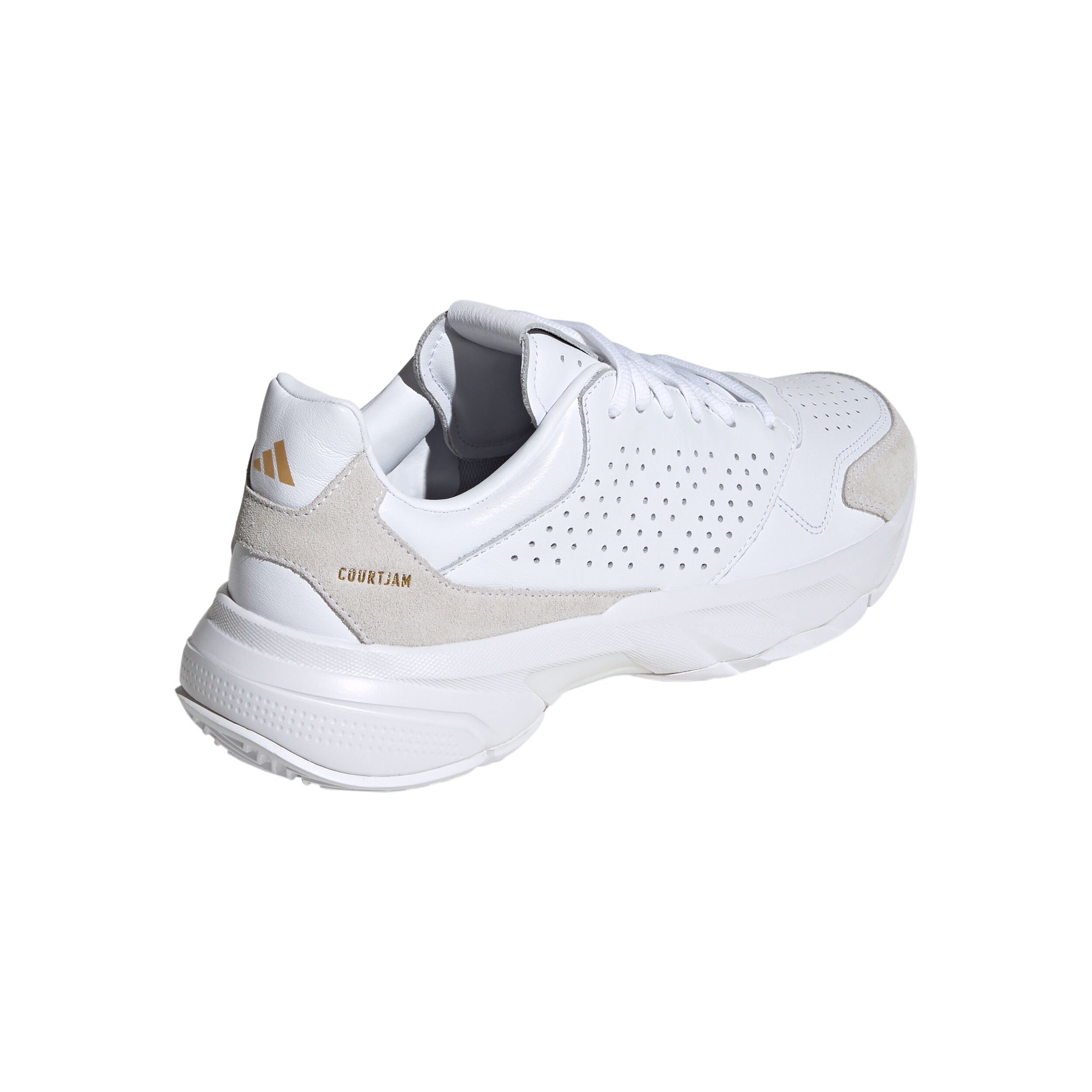 adidas CourtJam Control 3 Chaussures Toutes Surfaces Hommes - Blanc , Beige