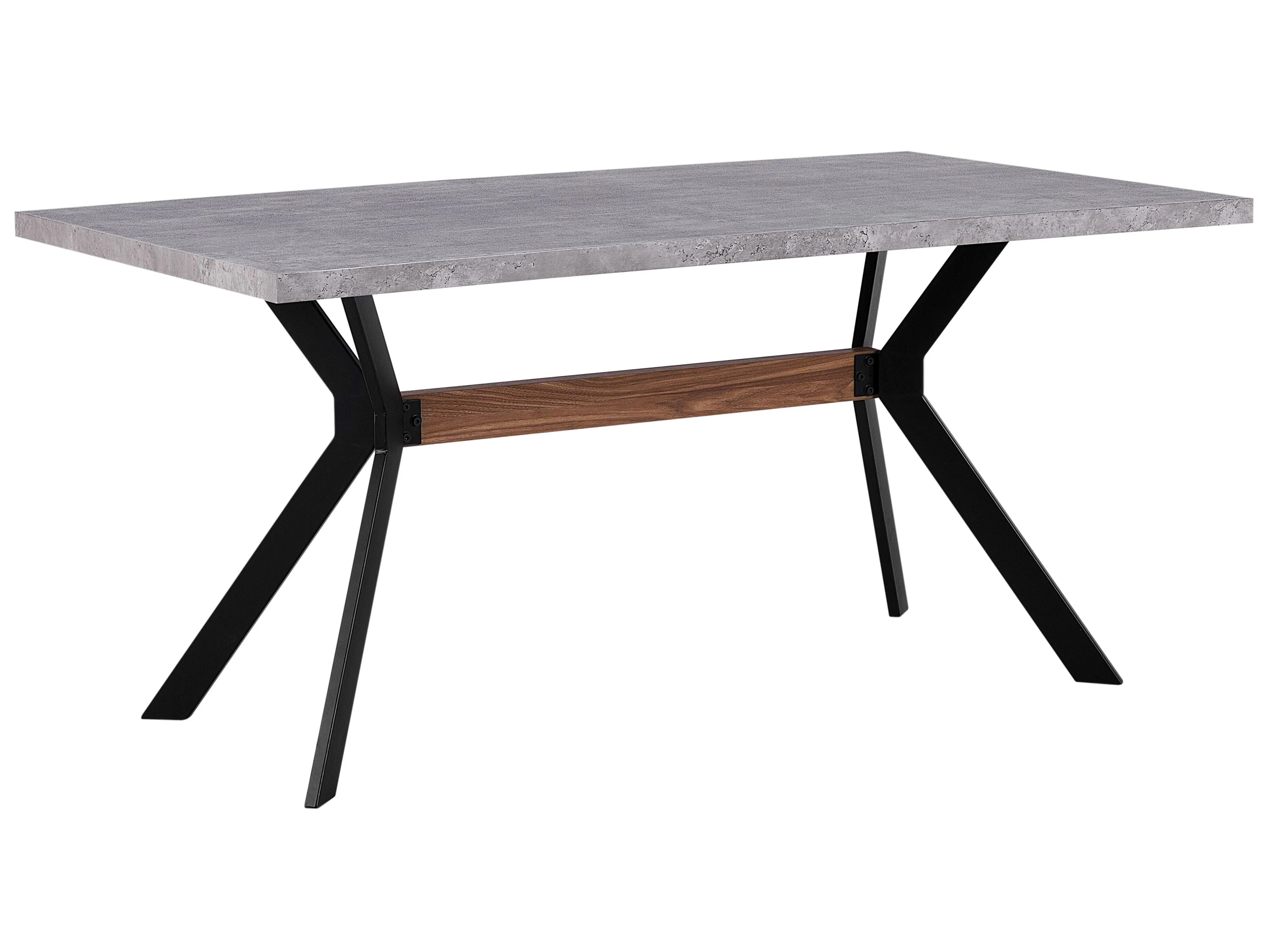 Eettafel BENSON Grijs beton-effect 90 cm 160 cm