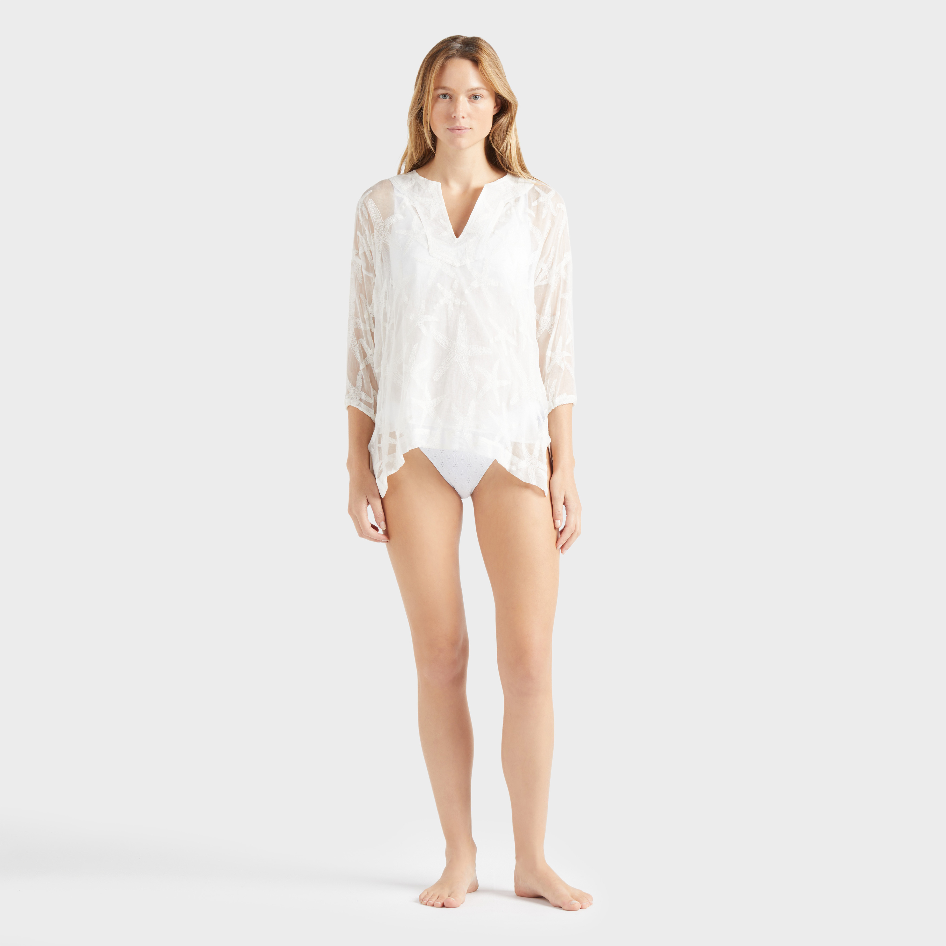 Chemise en soie femme unie